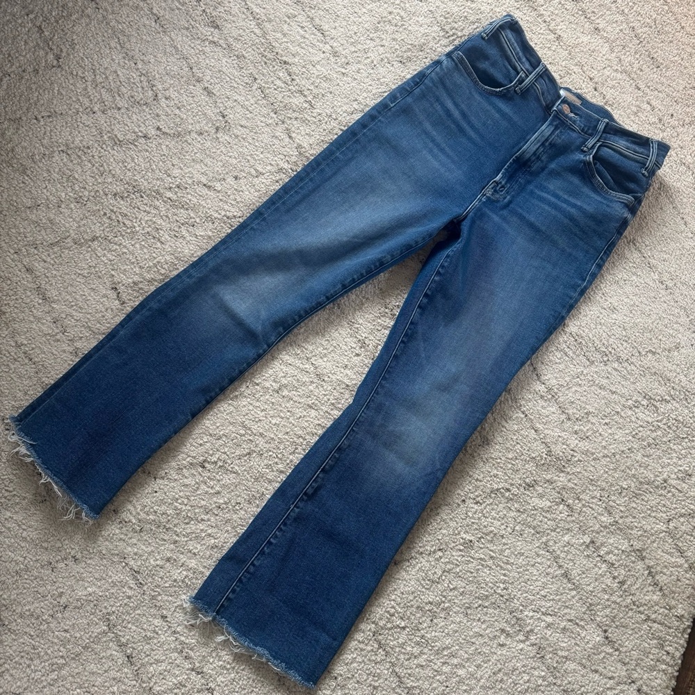 MOTHER The Hustler Ankle Fray in Grasping At Straws